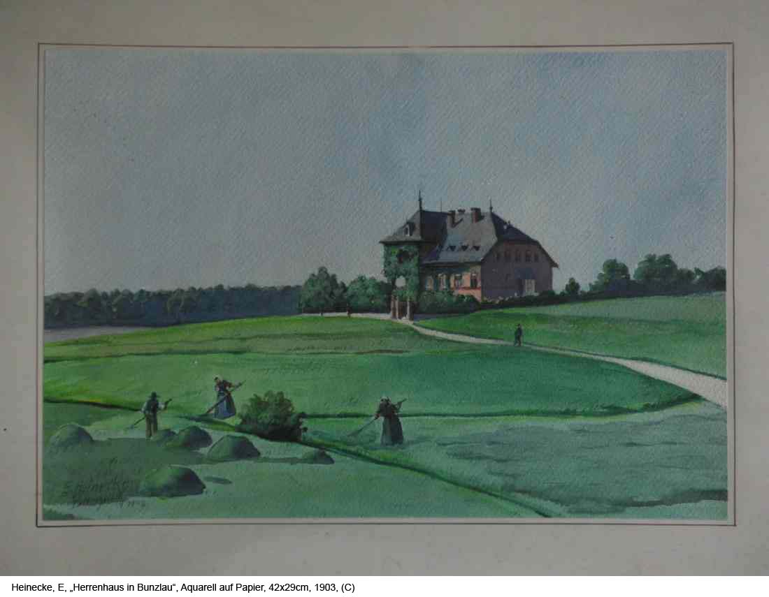 Heinecke-E.-Herrenhaus-in-Bunzlau-Aquarell-auf-Papier-42x29cm-1903-1